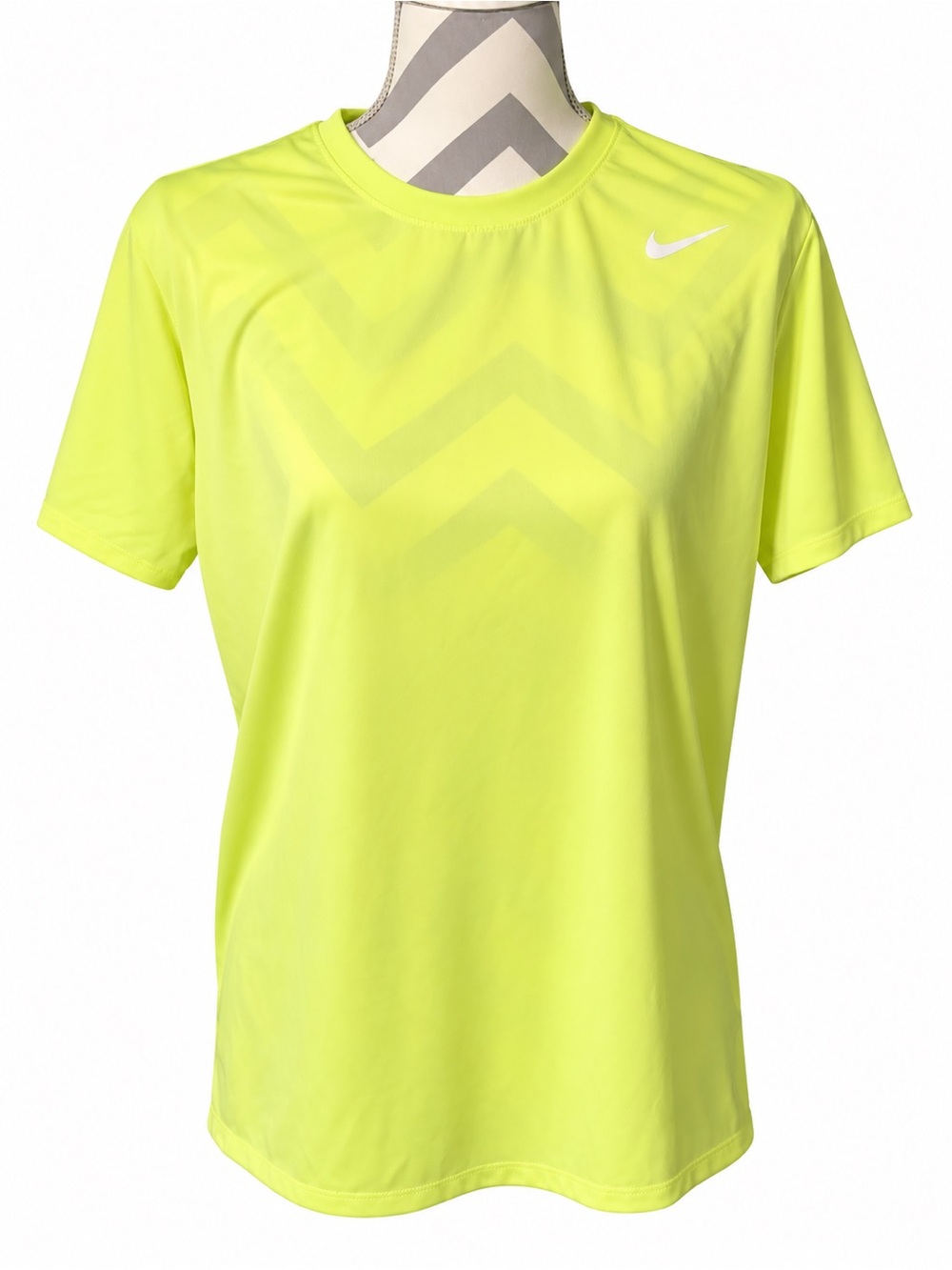 NWOT Nike Women’s Neon Yellow Dri-FIT Size XL Short Sleeve Top Retail $35.00